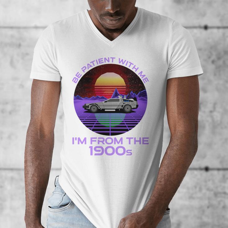 Be Patient With Me I'm From The 1900s Synthwave Men's V-Neck T-Shirt Be Patient With Me I'm From The 1900s Synthwave Men's V-Neck T-Shirt