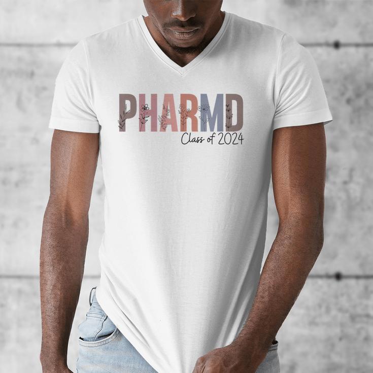 Pharmacist Graduation PharmD Class Of 2024 Pharmacy Grad Men's V-Neck T-Shirt