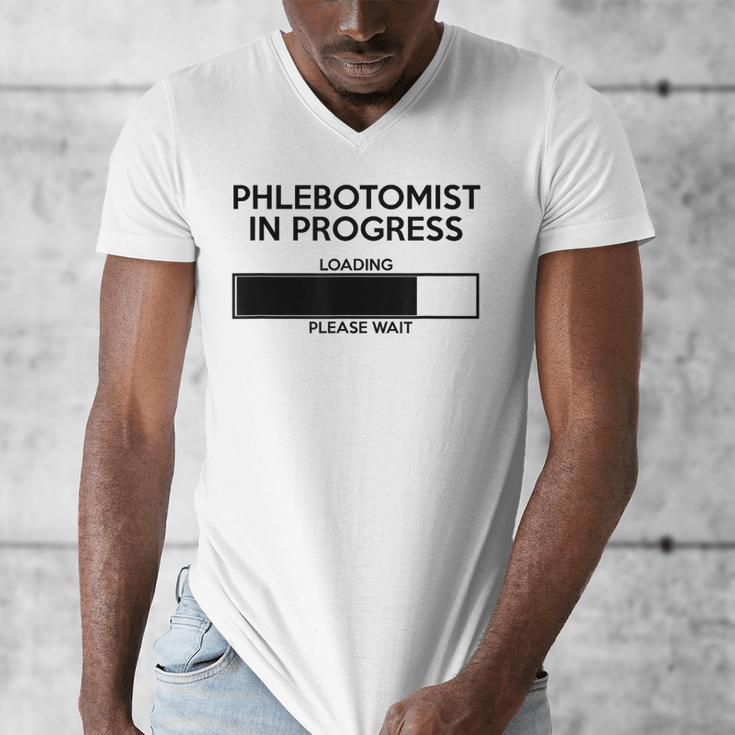 Phlebotomist In Progress Phlebotomy School Graduation Men's V-Neck T-Shirt