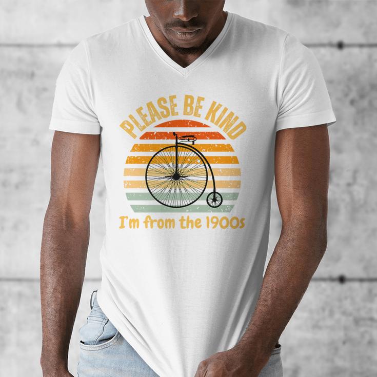 Please Be Kind I'm From The 1900s Penny Farthing Premium Men's V-Neck T-Shirt