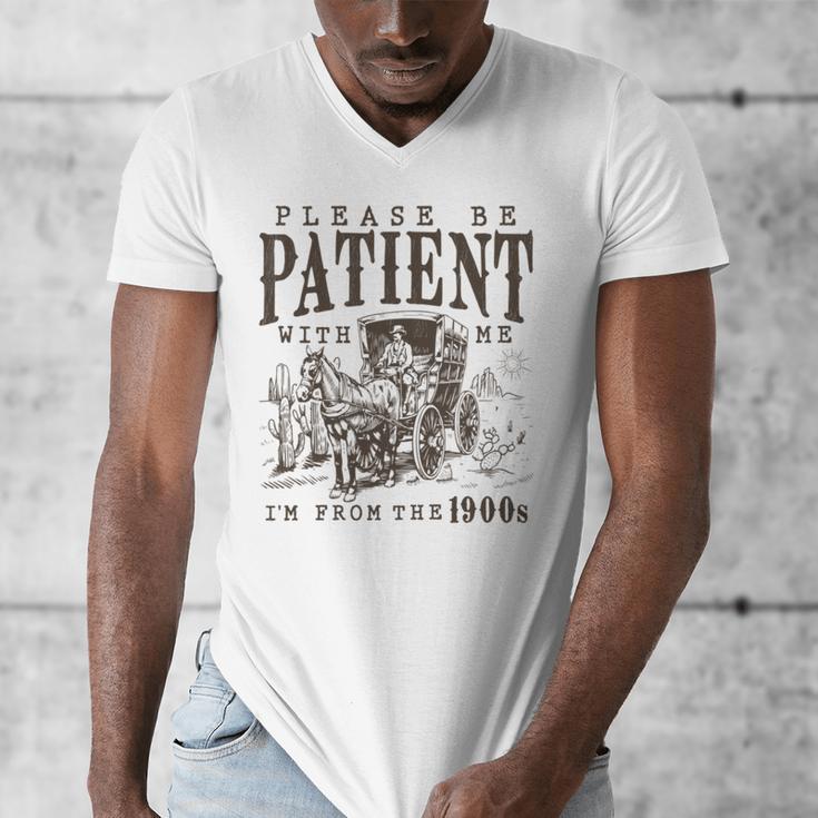 Please Be Patient I'm From The 1900s Boomer Meme Print Men's V-Neck T-Shirt