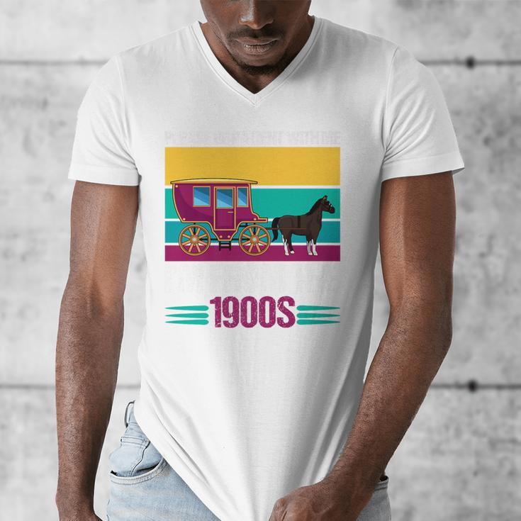 Please Be Patient With Me I'm From The 1900s Cool Dad Premium Men's V-Neck T-Shirt