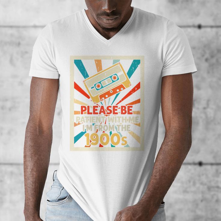 Please Be Patient With Me I'm From The 1900s Cool Dad Premium Tri-Blend Men's V-Neck T-Shirt