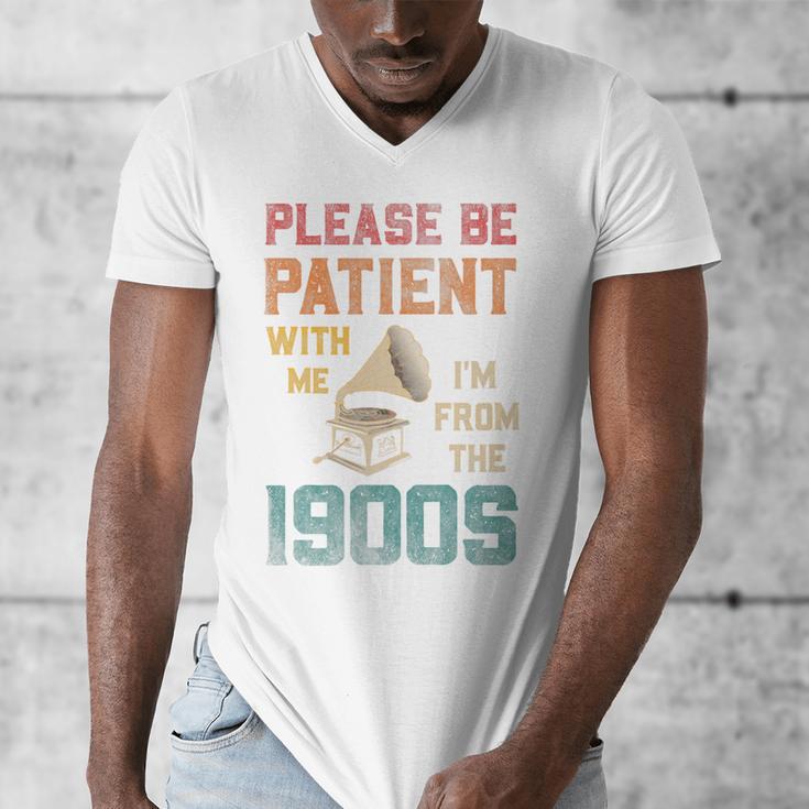 Please Be Patient With Me I'm From The 1900s Cool Gramophone Premium Men's V-Neck T-Shirt Please Be Patient With Me I'm From The 1900s Cool Gramophone Premium Men's V-Neck T-Shirt
