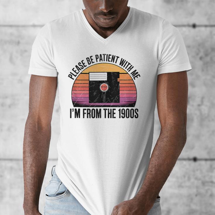 Please Be Patient With Me I'm From The 1900s Floppy Disk Men's V-Neck T-Shirt Please Be Patient With Me I'm From The 1900s Floppy Disk Men's V-Neck T-Shirt
