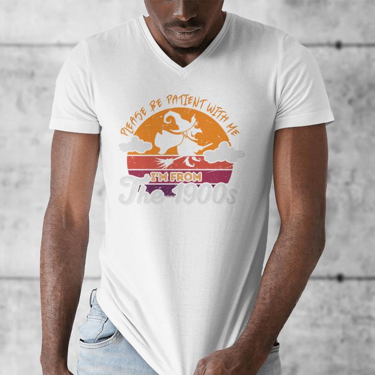 Please Be Patient With Me I'm From The 1900s Halloween Premium Men's V-Neck T-Shirt Please Be Patient With Me I'm From The 1900s Halloween Premium Men's V-Neck T-Shirt