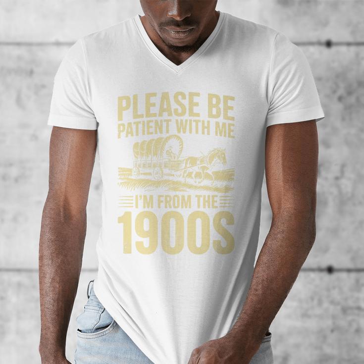 Please Be Patient I'm From The 1900s Over The Hill Premium Men's V-Neck T-Shirt