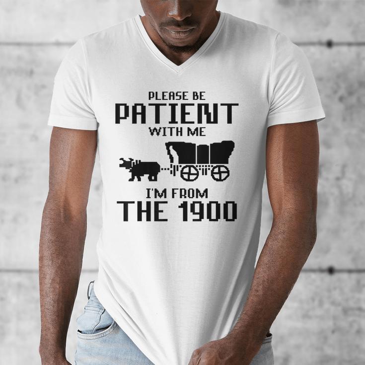 Please Be Patient With Me I'm From The 1900s Husband Joke Men's V-Neck T-Shirt