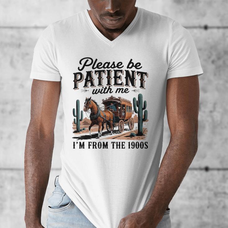 Please Be Patient With Me I'm From The 1900s For Men Women Men's V-Neck T-Shirt