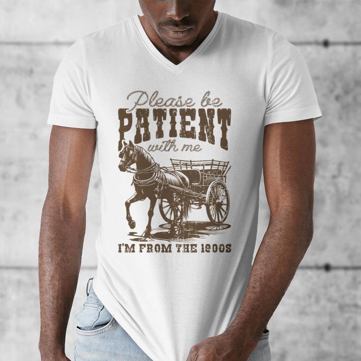 Please Be Patient With Me I'm From The 1900s Graphic Men's V-Neck T-Shirt Please Be Patient With Me I'm From The 1900s Graphic Men's V-Neck T-Shirt