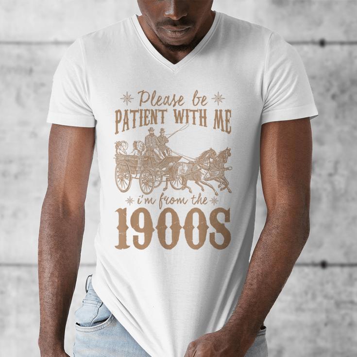 Please Be Patient I'm From The 1900s Mom Dad Men Women Men's V-Neck T-Shirt