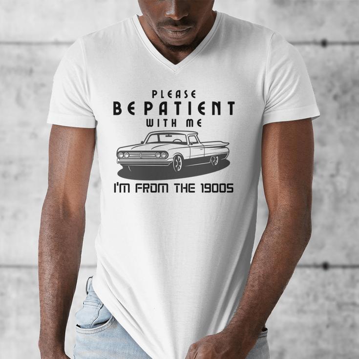 Please Be Patient With Me I'm From The 1900s Old Car Men's V-Neck T-Shirt