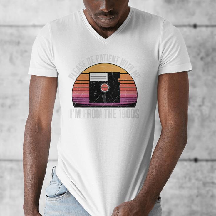 Please Be Patient With Me I'm From The 1900s PC Floppy Disk Premium Tri-Blend Men's V-Neck T-Shirt