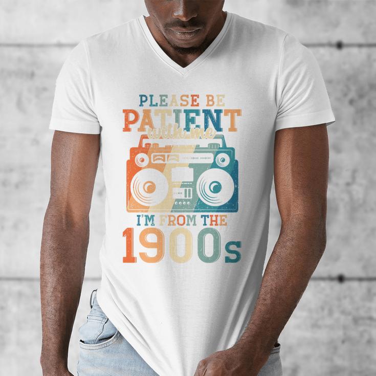 Please Be Patient With Me I'm From The 1900s Retro 90s Dad Premium Men's V-Neck T-Shirt