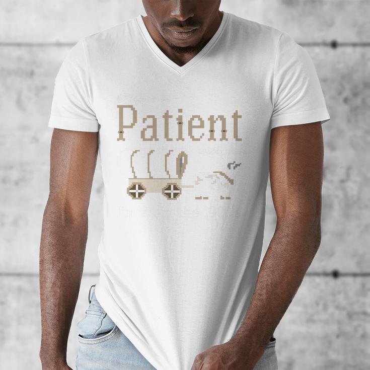 Please Be Patient With Me I'm From The 1900s Retro Gamer Premium Men's V-Neck T-Shirt
