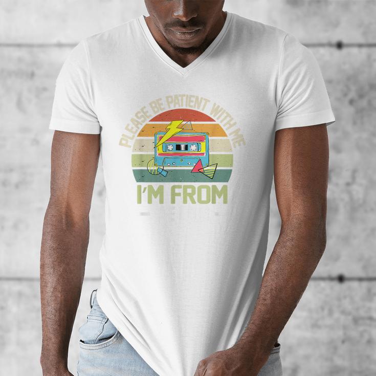 Please Be Patient With Me I'm From The 1900s Vintage Cassett Men's V-Neck T-Shirt