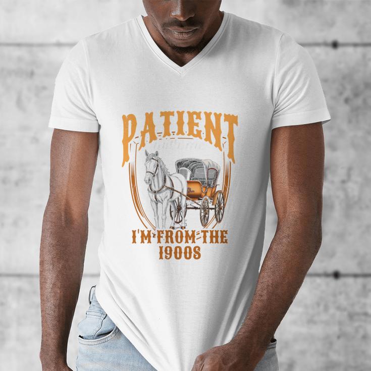 Please Be Patient With Me I'm From The 1900s Vintage Lover Men's V-Neck T-Shirt