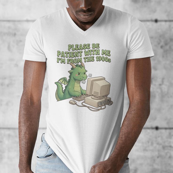 Please Be Patient I'm From The 1900s Vintage Men Women Men's V-Neck T-Shirt