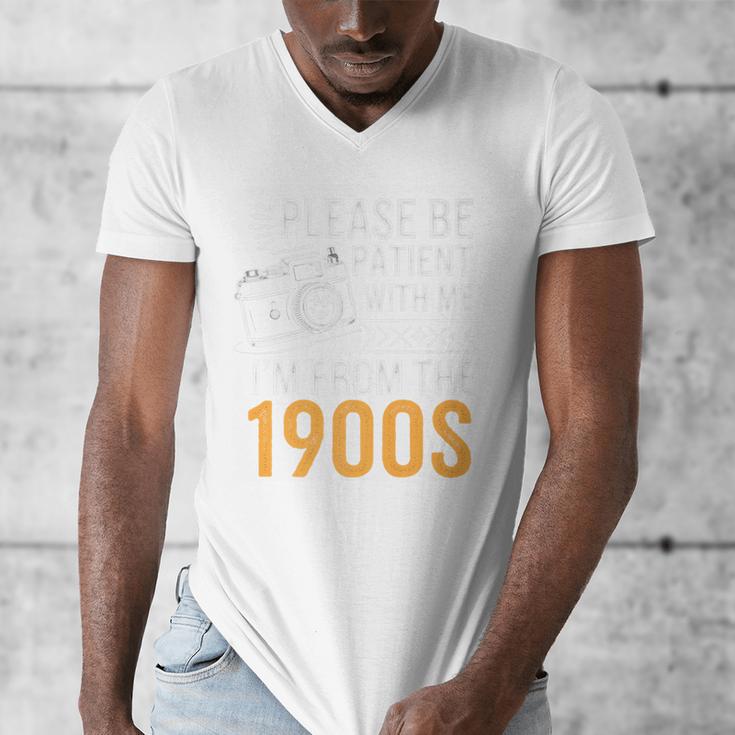 Please Be Patient With Me I'm From The 1900s Vintage Oldie Premium Men's V-Neck T-Shirt