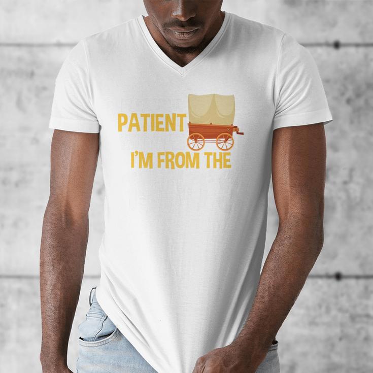 Please Be Patient With Me I'm From The 1900s Vintage Oregon Premium Men's V-Neck T-Shirt