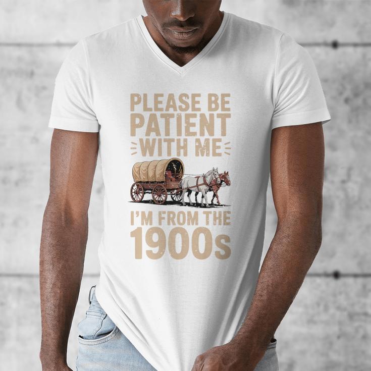 Please Be Patient With Me I'm From The 1900s Vintage Premium Men's V-Neck T-Shirt Please Be Patient With Me I'm From The 1900s Vintage Premium Men's V-Neck T-Shirt