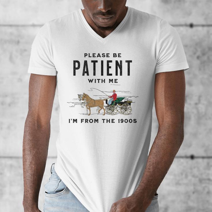 Please Be Patient I'm From The 1900s Vintage Premium Men's V-Neck T-Shirt