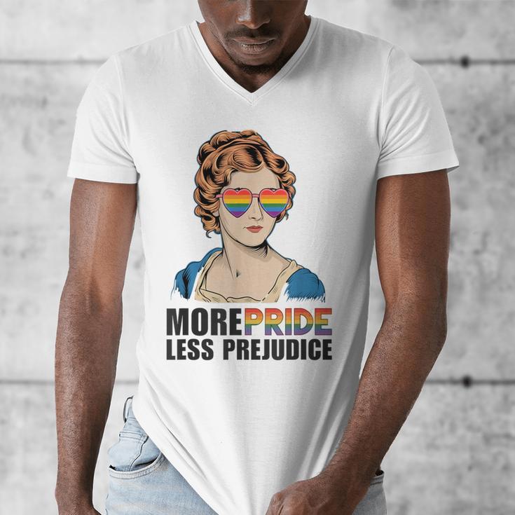Pride And Prejudice Book Jane Austen Merch LGBTQ Men's V-Neck T-Shirt Pride And Prejudice Book Jane Austen Merch LGBTQ Men's V-Neck T-Shirt