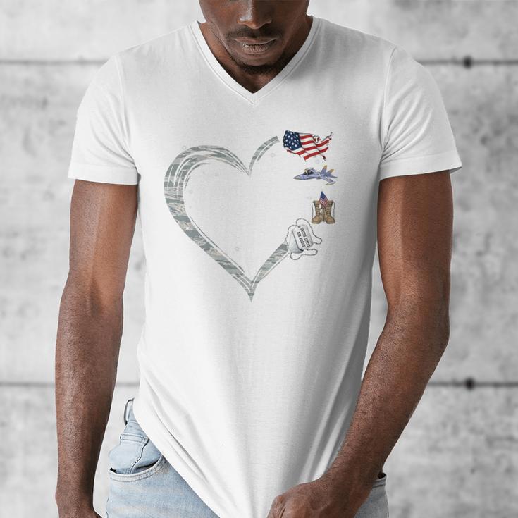 Proud Air Force Grandma Air Force Graduation Grandma USAF Men's V-Neck T-Shirt