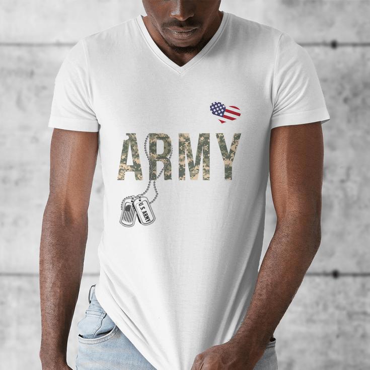 Proud Army Mom Army Graduation Mom US Army Mom Men's V-Neck T-Shirt