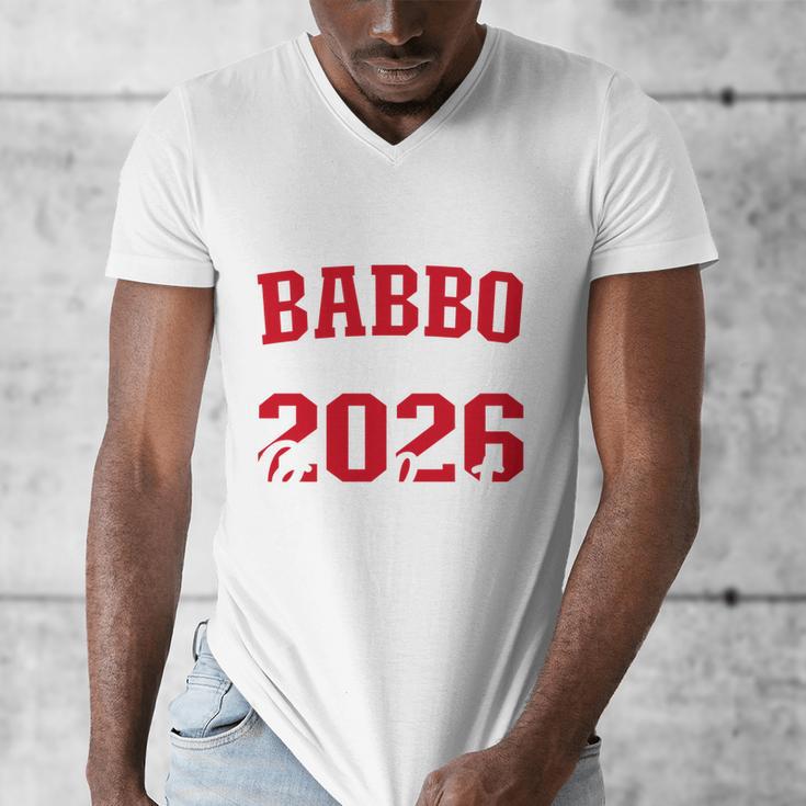 Proud Babbo Of a Class Of 2026 Graduate For Graduation Men's V-Neck T-Shirt