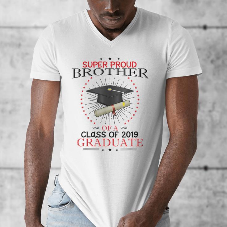 Proud Brother The Class Of 2019 Graduate Graduation Shirt Men's V-Neck T-Shirt
