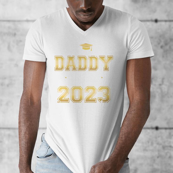 Proud Daddy Of Two 2023 Graduate Class 2023 Graduation Men's V-Neck T-Shirt