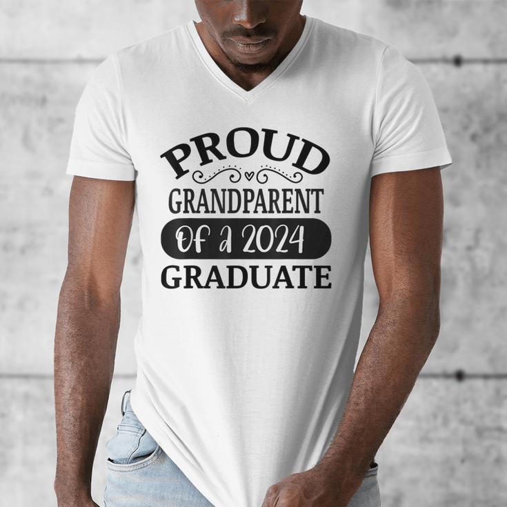 Proud Grandparent Of A Class Of 2024 Graduate Graduation Men's V-Neck T-Shirt