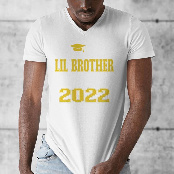Proud Little Brother Of 2022 Graduate Class 2022 Graduation Men's V-Neck T-Shirt