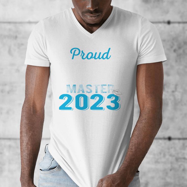 Proud Mama Of 2023 Class Master Graduate Family Graduation Men's V-Neck T-Shirt