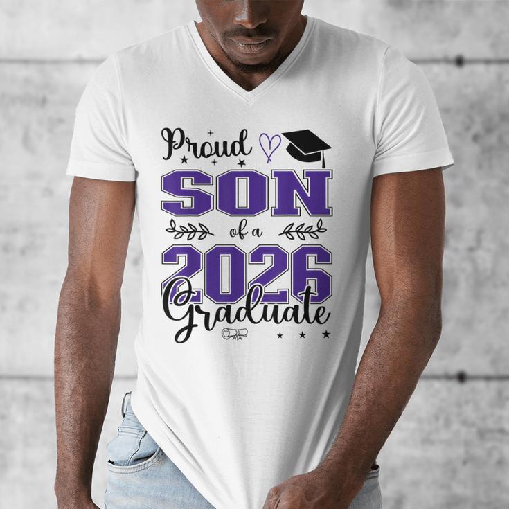 Proud Son Of a Class Of 2026 Graduate For Graduation Men's V-Neck T-Shirt