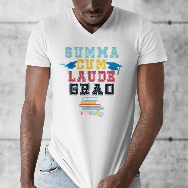 Proud Summa Cum Laude Grad College Graduation T-Shirt Men's V-Neck T-Shirt