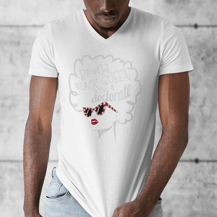 Queen PhD Doctorate Degree Graduation EdD PsyD Premium Tri-Blend Men's V-Neck T-Shirt