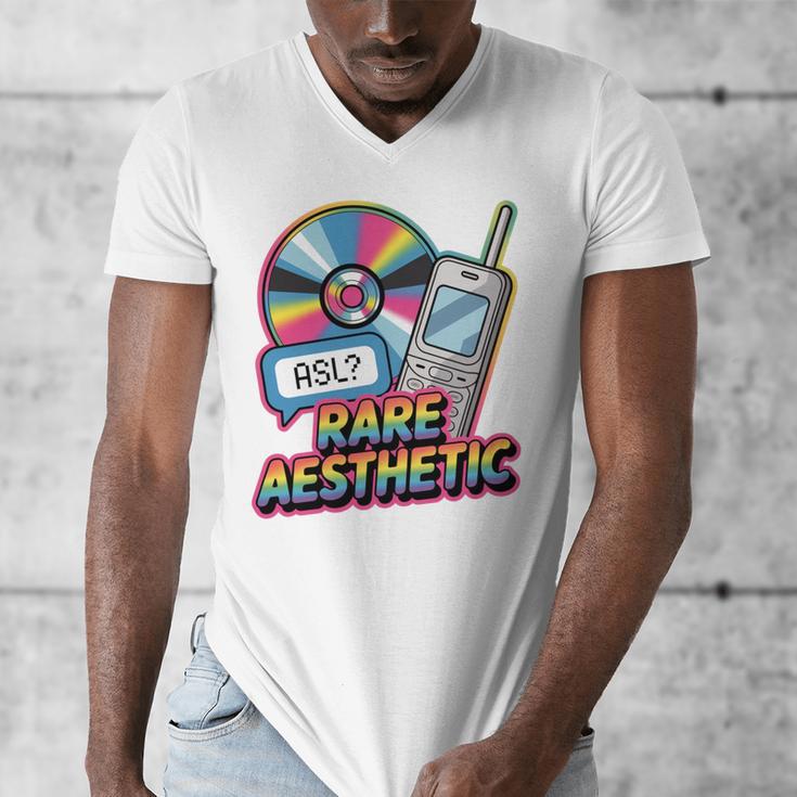 Rare Aesthetic Retro Nostalgia Y2K Vibes Men's V-Neck T-Shirt