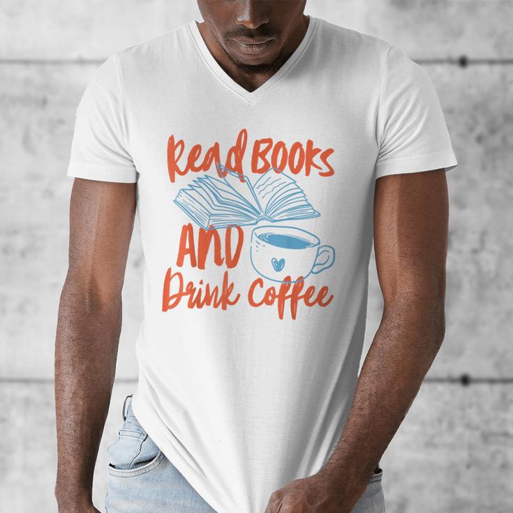Read Book And Drink Coffee Book Club Reading Men's V-Neck T-Shirt Read Book And Drink Coffee Book Club Reading Men's V-Neck T-Shirt