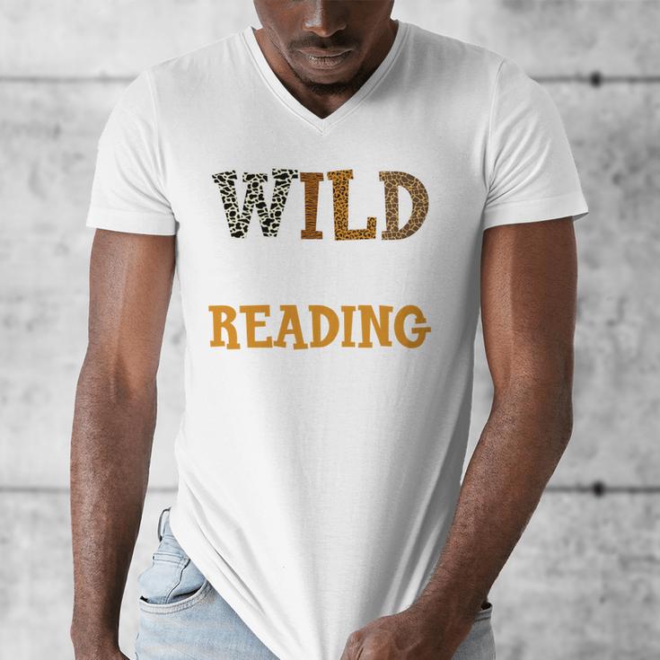 Reading Lover Apparel Wild About Reading Reading Books Men's V-Neck T-Shirt