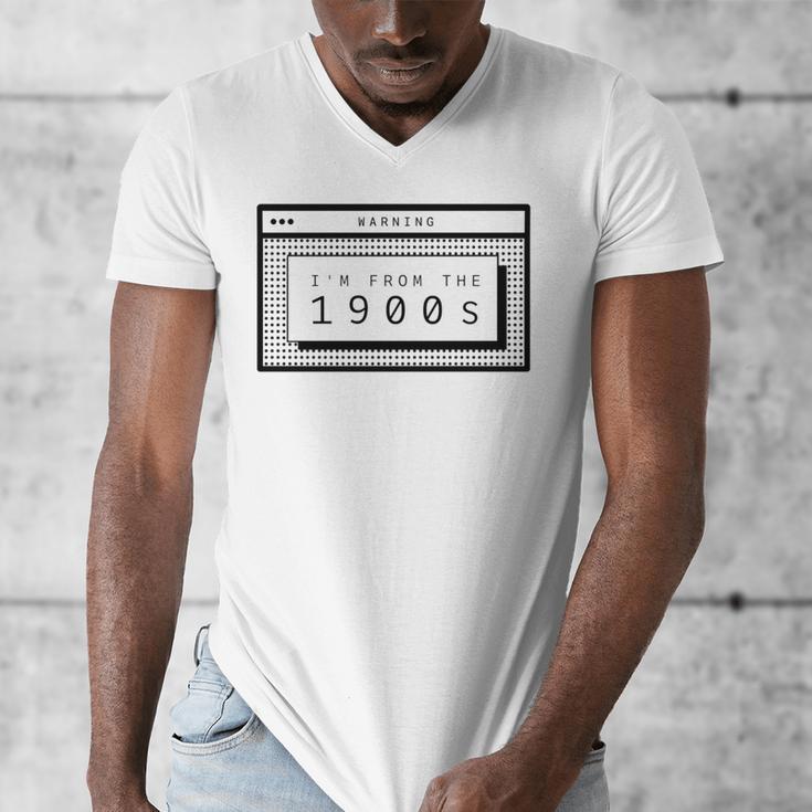 Retro Computer Screen I'm From The 1900s Birthday Men's V-Neck T-Shirt Retro Computer Screen I'm From The 1900s Birthday Men's V-Neck T-Shirt