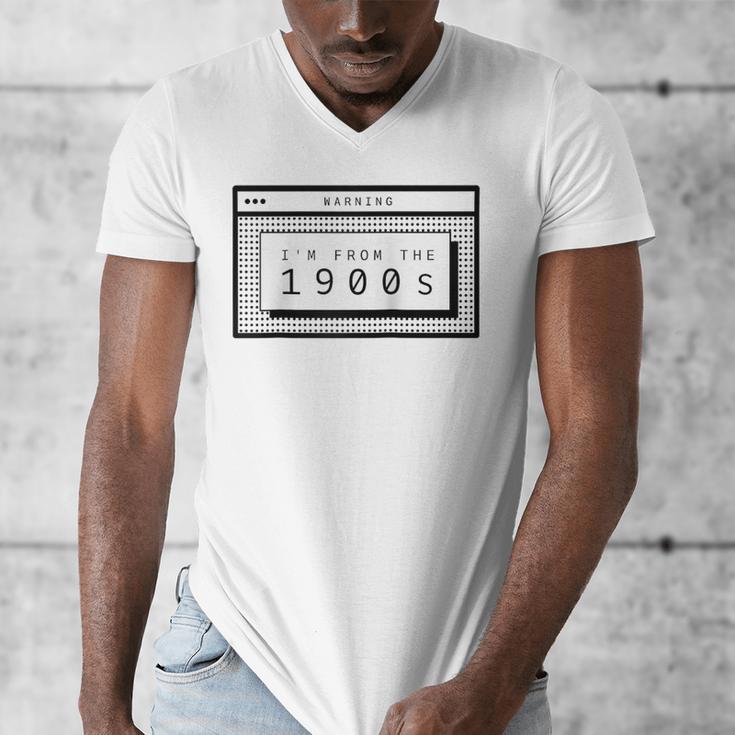 Retro Computer Screen I'm From The 1900s Birthday Raglan Baseball Tee Men's V-Neck T-Shirt Retro Computer Screen I'm From The 1900s Birthday Raglan Baseball Tee Men's V-Neck T-Shirt