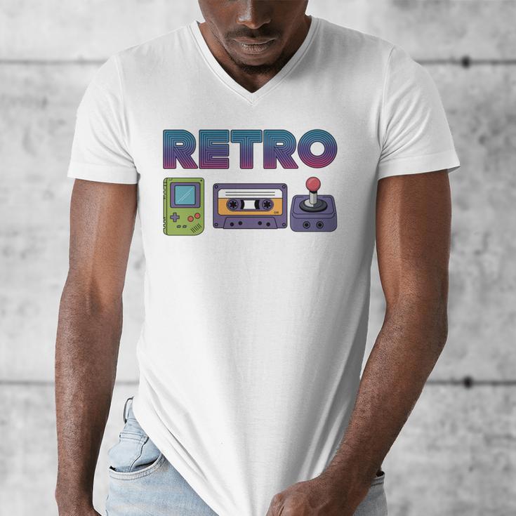 Retro Gaming Nostalgia Tee Perfect For 90s Lovers Men's V-Neck T-Shirt