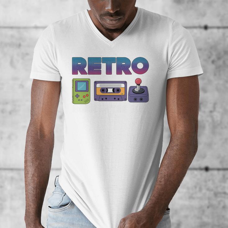 Retro Gaming Nostalgia Tee Perfect For 90s Lovers Premium Tri-Blend Men's V-Neck T-Shirt Retro Gaming Nostalgia Tee Perfect For 90s Lovers Premium Tri-Blend Men's V-Neck T-Shirt
