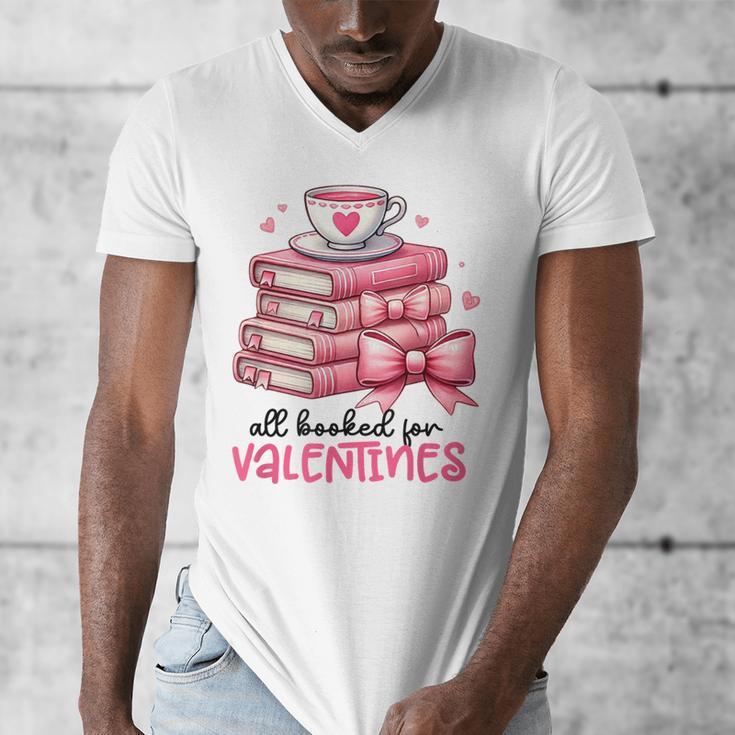 Retro Groovy Valentine Men Women Kid Tees By Emily All Booked For Valentines Book Reading Bookworm Nerdy Men's V-Neck T-Shirt Retro Groovy Valentine Men Women Kid Tees By Emily All Booked For Valentines Book Reading Bookworm Nerdy Men's V-Neck T-Shirt
