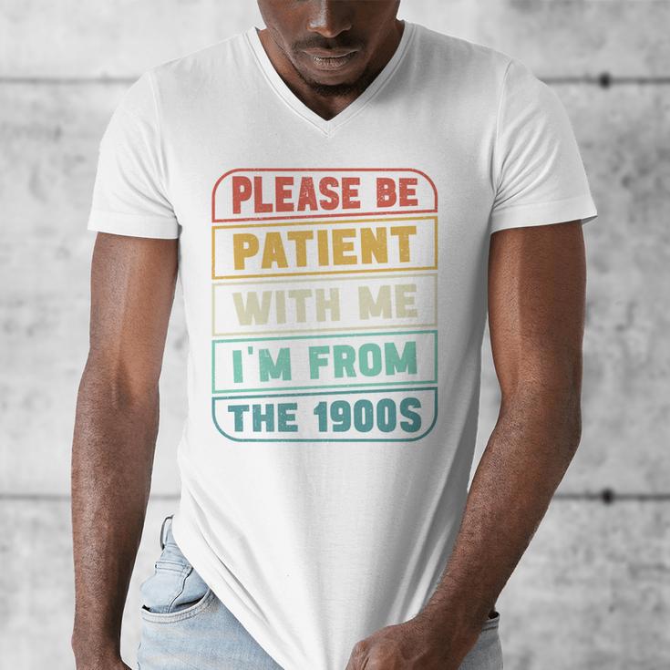 Retro Humor Please Be Patient With Me I'm From The 1900s Premium Men's V-Neck T-Shirt