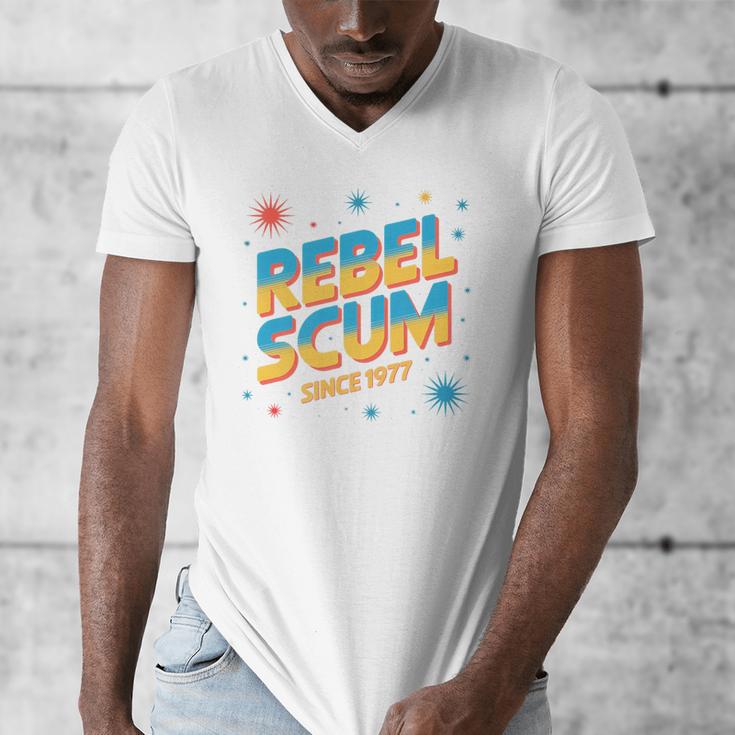 Retro Sci Fi Star Rebel 1977 Space Vintage Nerd Nostalgia Premium Men's V-Neck T-Shirt