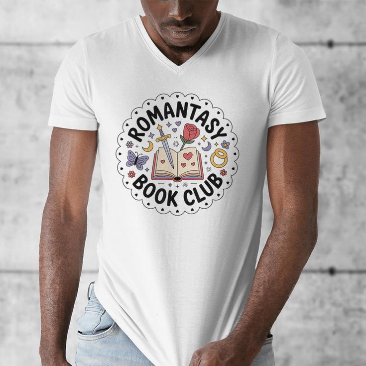 Romantasy Book Club Romance Fantasy Book Lover Tee Men's V-Neck T-Shirt