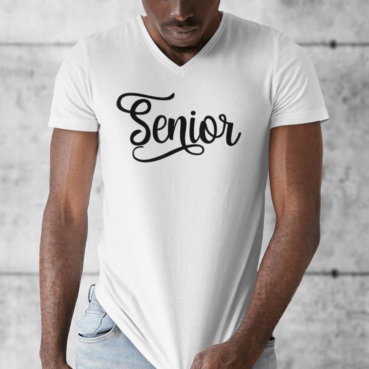 That Says Senior Cursive Script Graduation Men's V-Neck T-Shirt